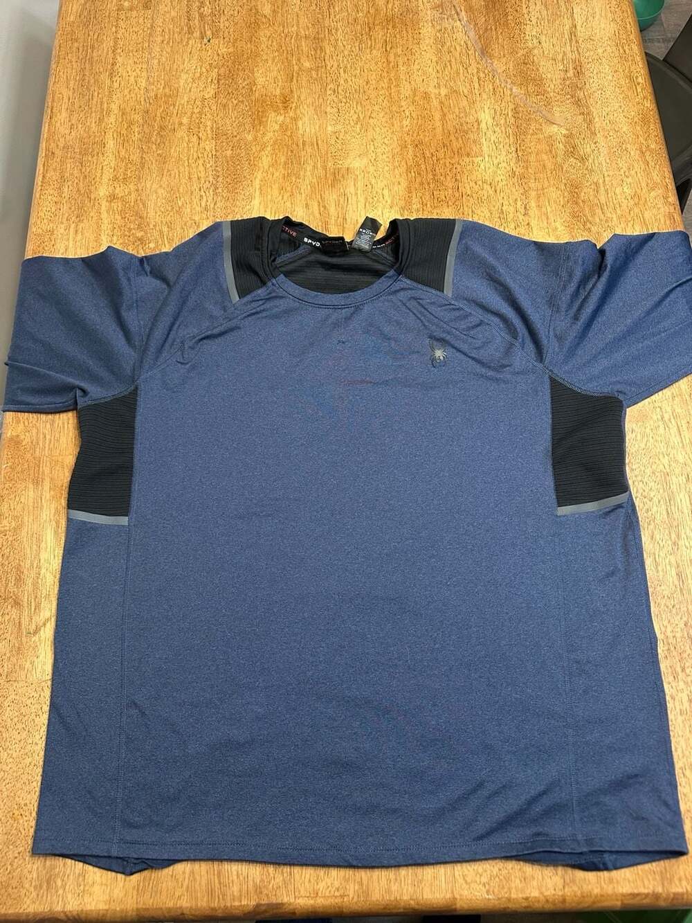 Spyder Active Men's XXL Blue ProWeb Performance Long Sleeve Baselayer Shirt